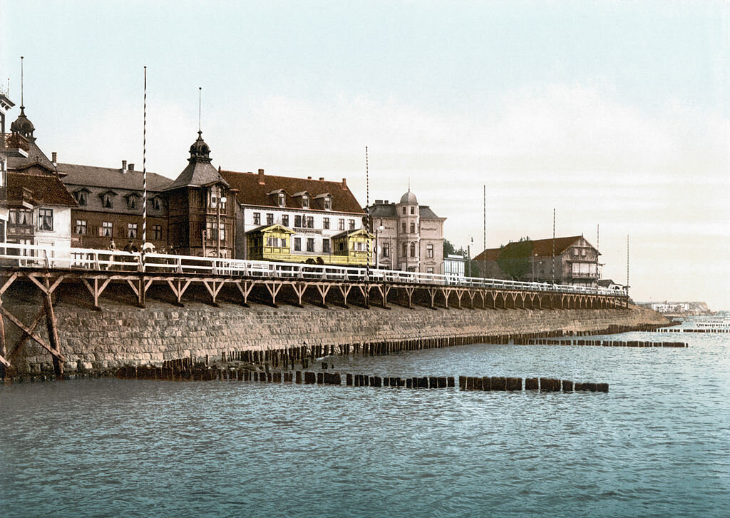 Старинный курортный городок Кранц (Около 1900 года)