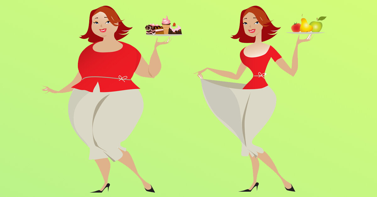 Здесь так же очевидна тенденция: смени тарелку и станешь стройняшкой