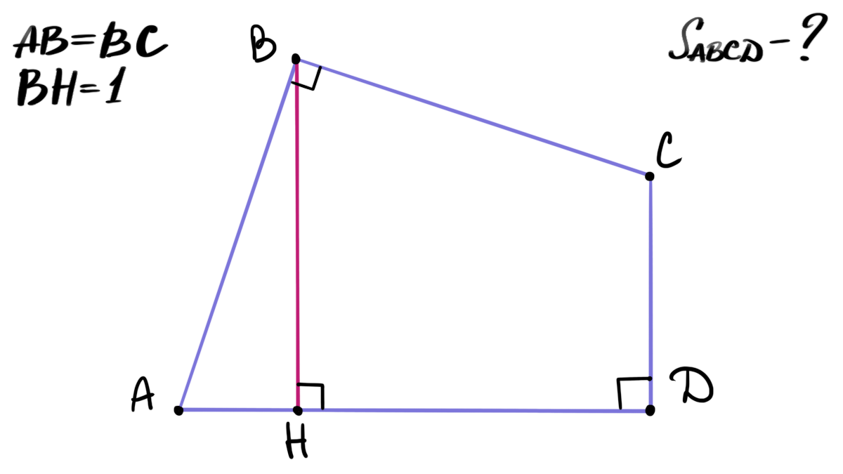Найти площадь ABCD