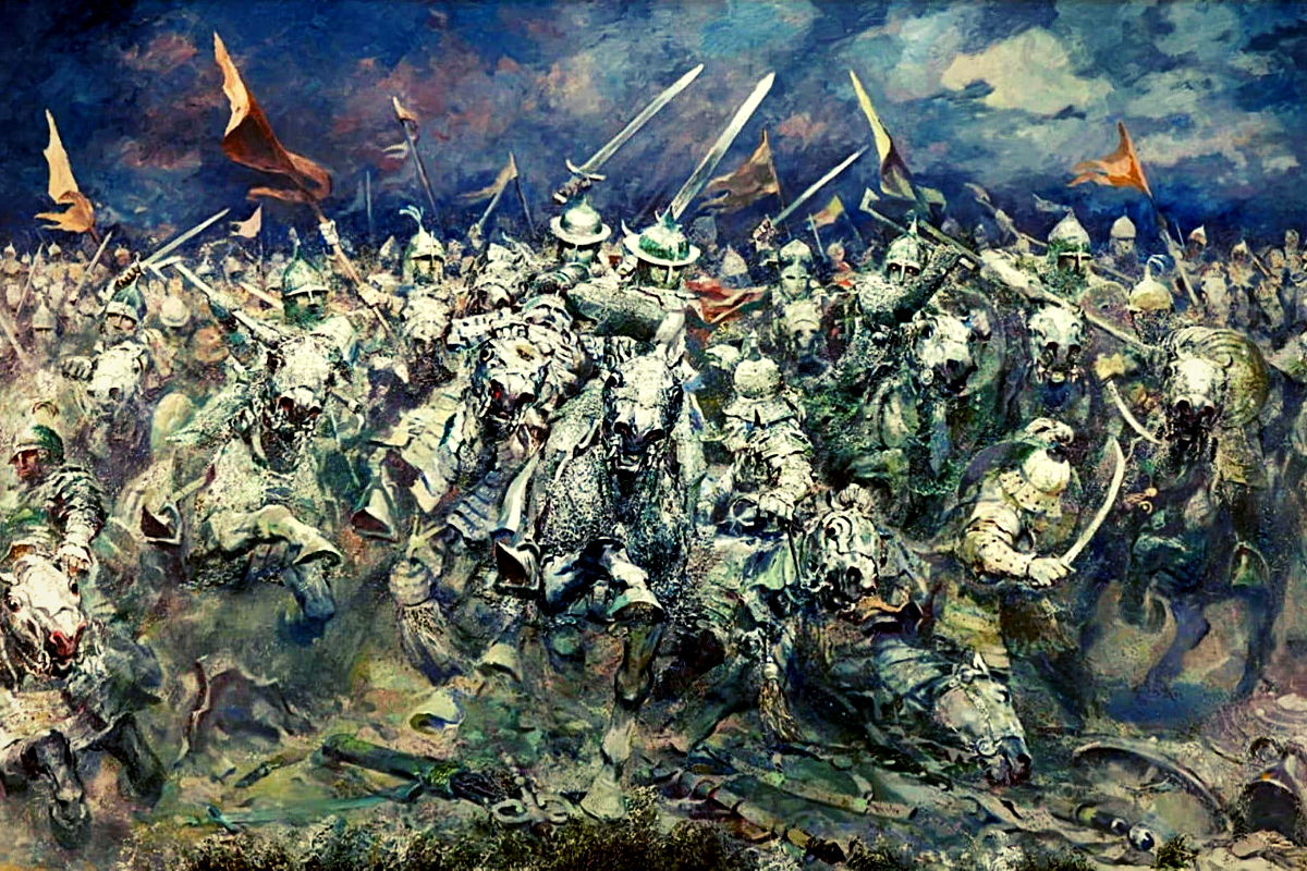 Битва у синих вод закончилась. Битва на синих Водах 1362. Присекин Куликовская битва. Синие воды битва на реке 1362. Грюнвальдская битва 1410 Матейко.