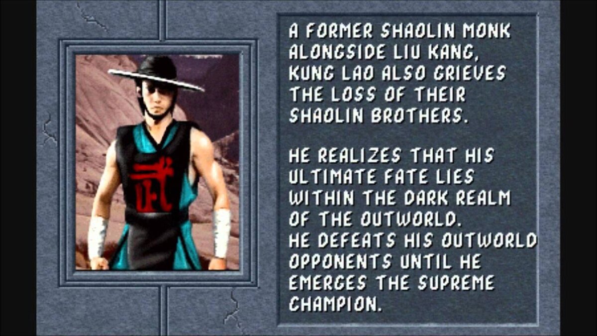 Биография Кунг Лао из "Mortal Kombat II". Источник: https://i.ytimg.com