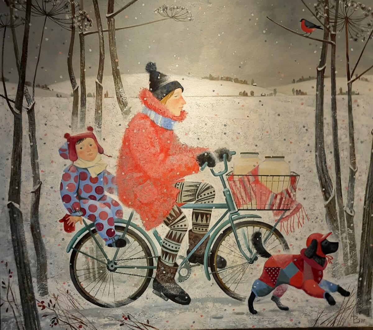 За молоком. Антонина Володченко. Галерея Артмуза.