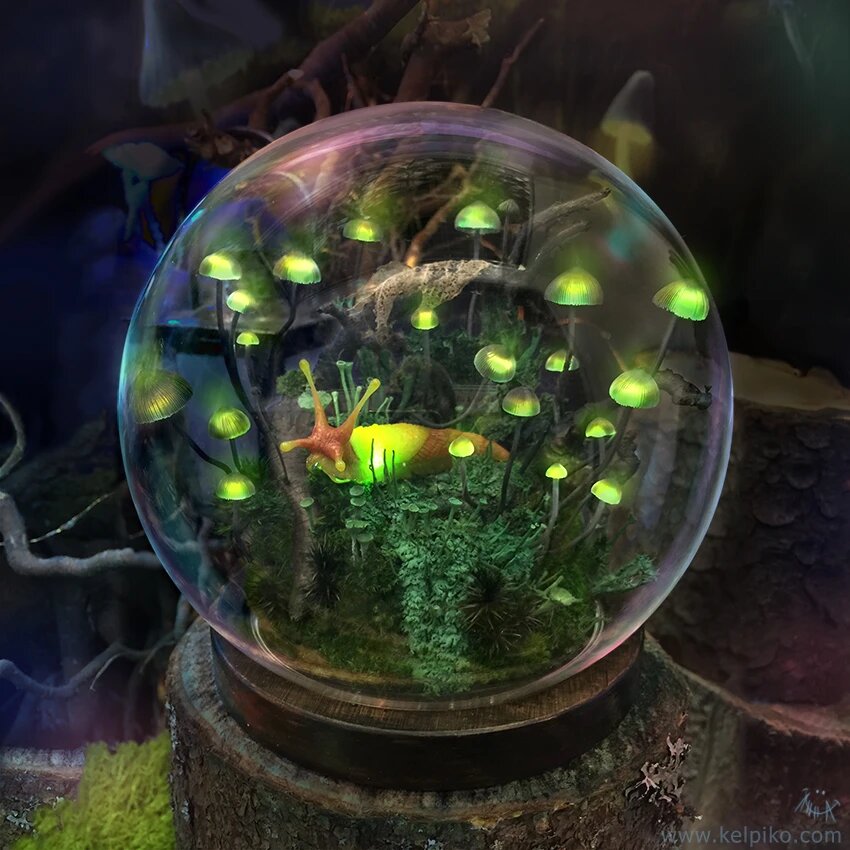 Светильник "Тёмная Тайна". Автор: Анна Карпова