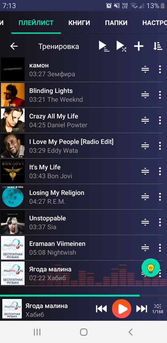 Часть моего плей-листа для активной уборки и тренировки