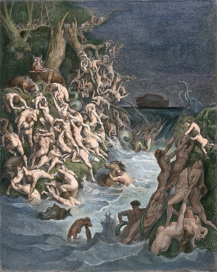 Так Потоп Видел художник Гюстав Доре