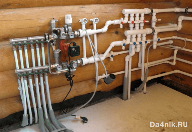 Отопление в частном доме из полипропиленовых труб: схемы, монтаж, диаметр