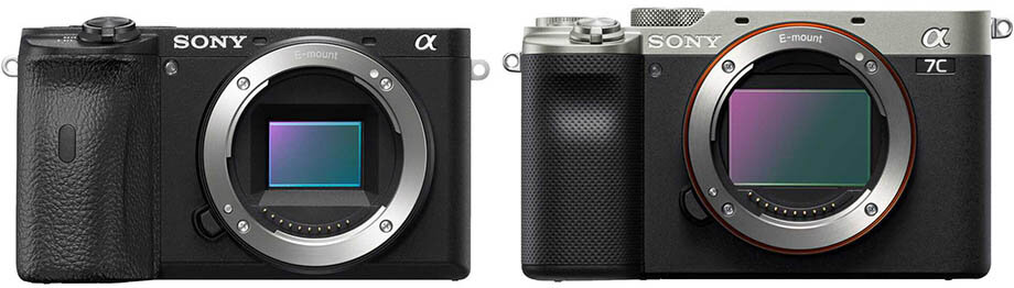 Sony a6600 (слева) и Sony a7C (справа)