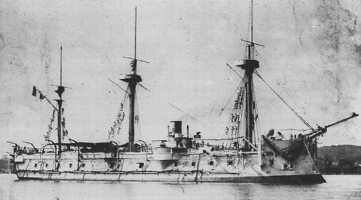 Fig. 3. 1885.03.01 French ironclad battlership “Triomphante” (4,585 tons).