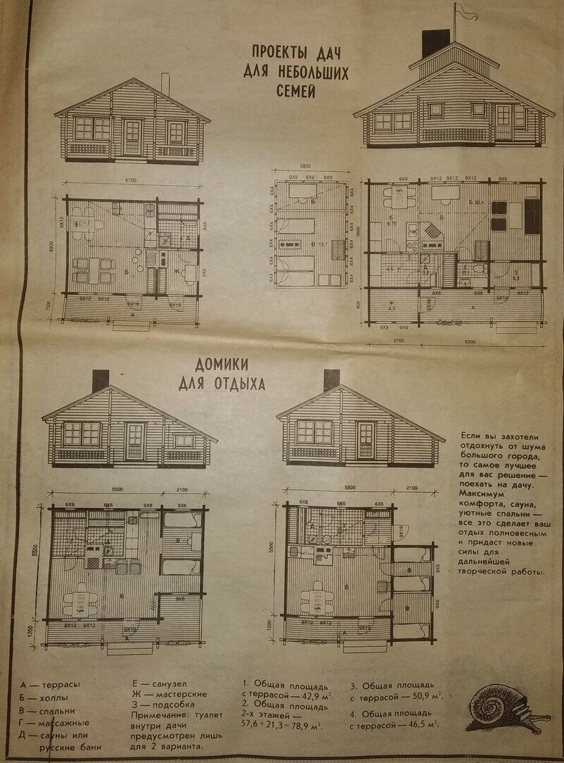 Проекты домов из советских журналов | Планировка | Дзен