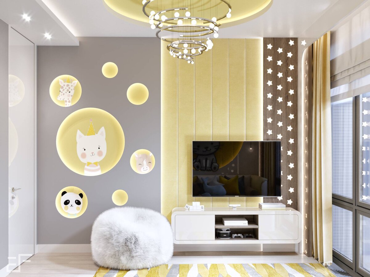 Дизайн интерьера детской в современном стиле