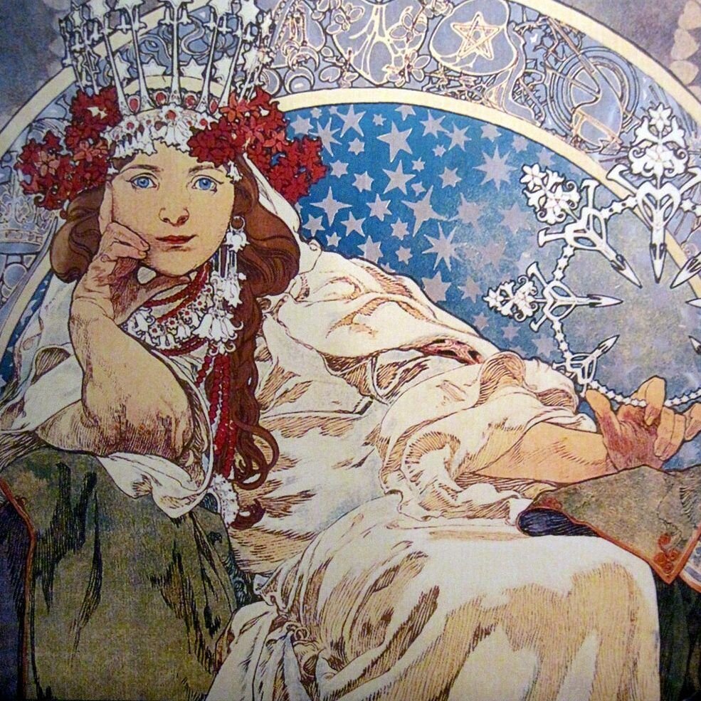 Картина А. Мухи.