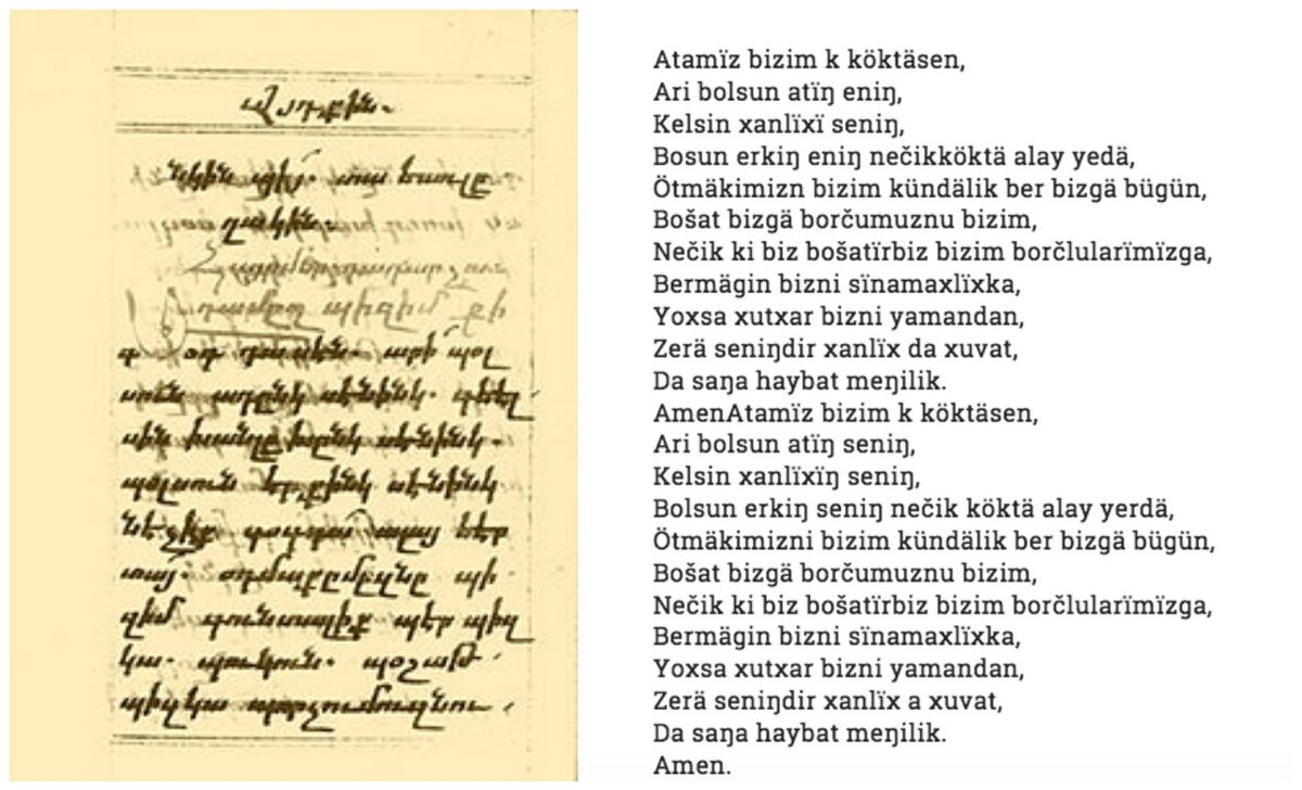 Молитвы в рукописи из Национальной библиотеки в Париже