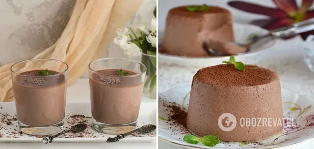 Рецепт шоколадной панна-котты