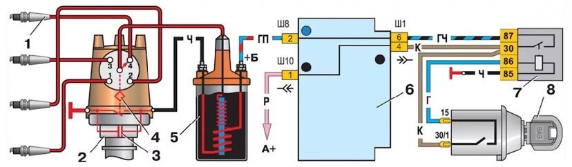 Схема зажигания