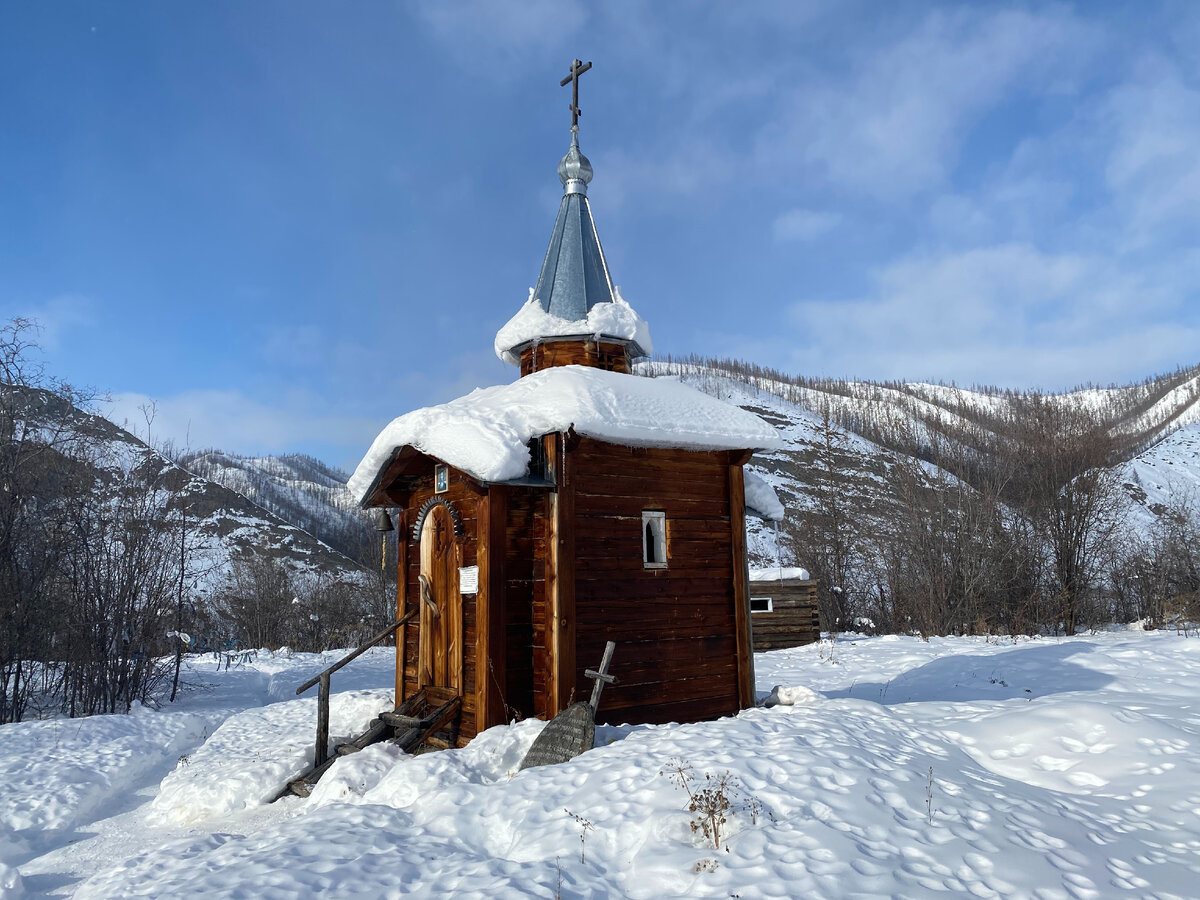 Сборная деревянная модель Спасская церковь, Зашиверск, Якутия, 