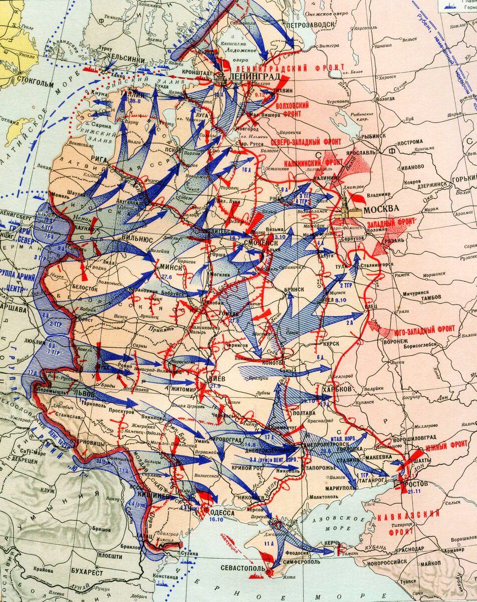 Карта продвижения военных