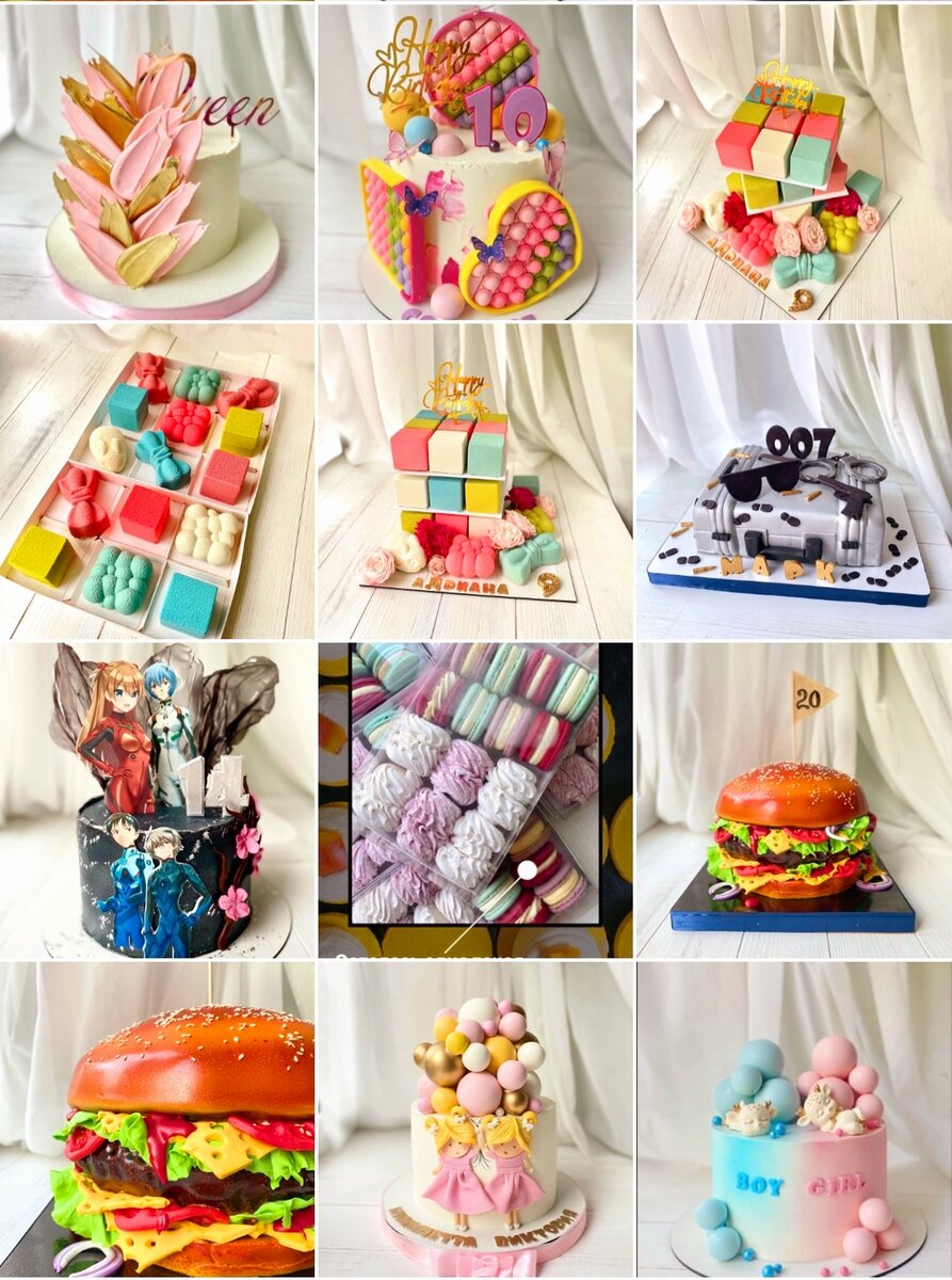 В ВК мы столкнулись с большим количеством работ разнообразных форм, размеров и цветов.