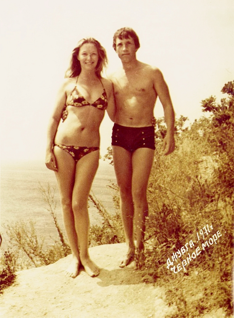 Владимир Высоцкий и Марина Влади на отдыхе в Джубге (1971 год)