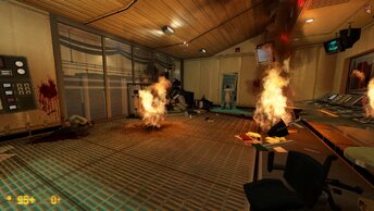 К чему привел безобидный эксперимент: Гордон Фримен смотрит на непредвиденные последствия в Black Mesa (Half-Life). Вторжение зомби