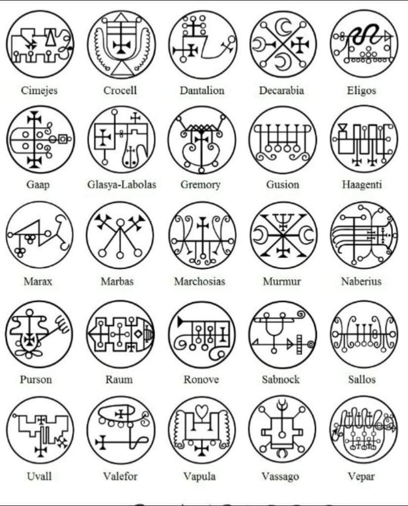 Сигилы. Ключ Соломона. 