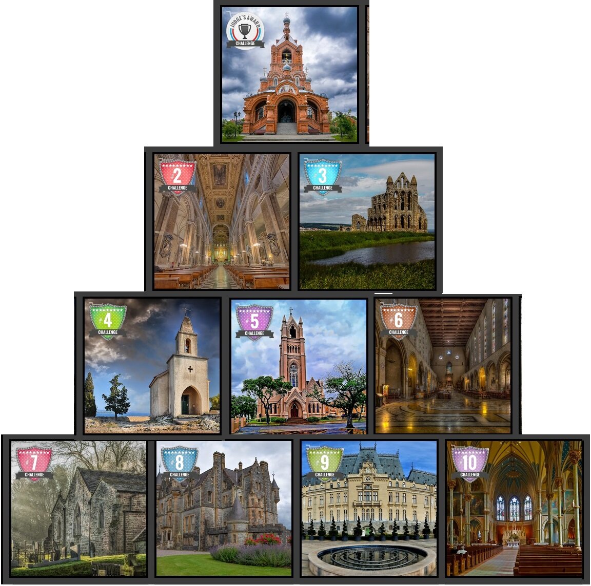 Лушие фотографии - распределение с 1-го по 10-е место.