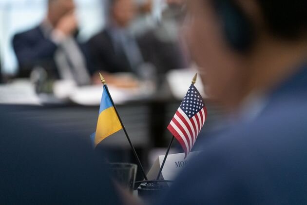    Флаги США и Украины president.gov.ua