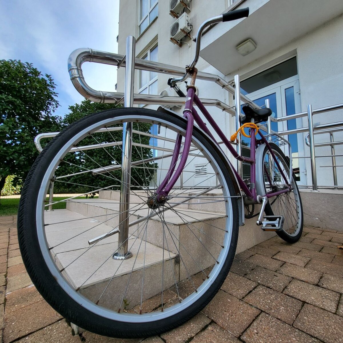 Велосипед "Аист" с открытой рамой - моя дочь обязана этой раме своей жизнью