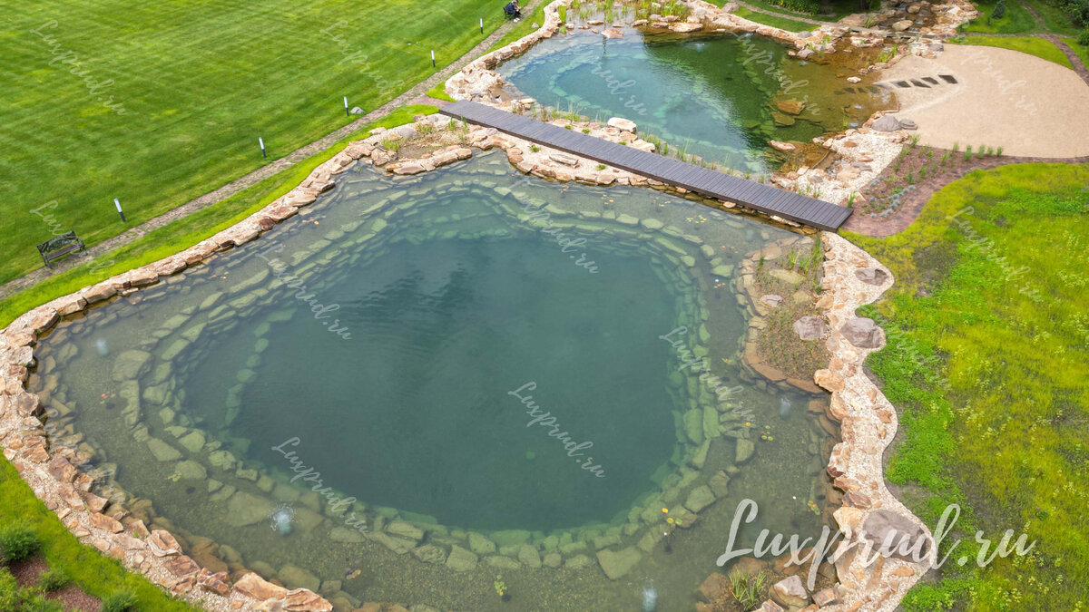 Пруд для плавания и пожаротушения в Пестово