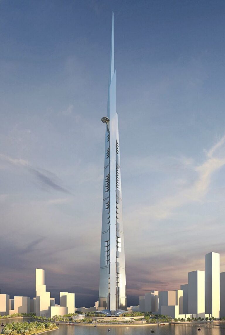    Концепт километровой башни Jeddah Tower / © JEC