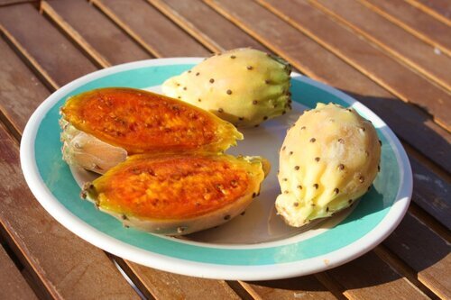 Приготовленные плоды кактуса.