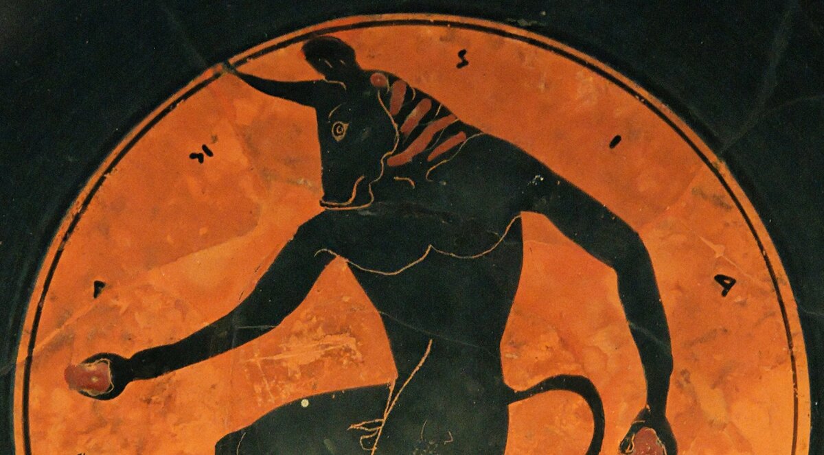 Минотавр - проклятье царя Миноса за неуважением к богам