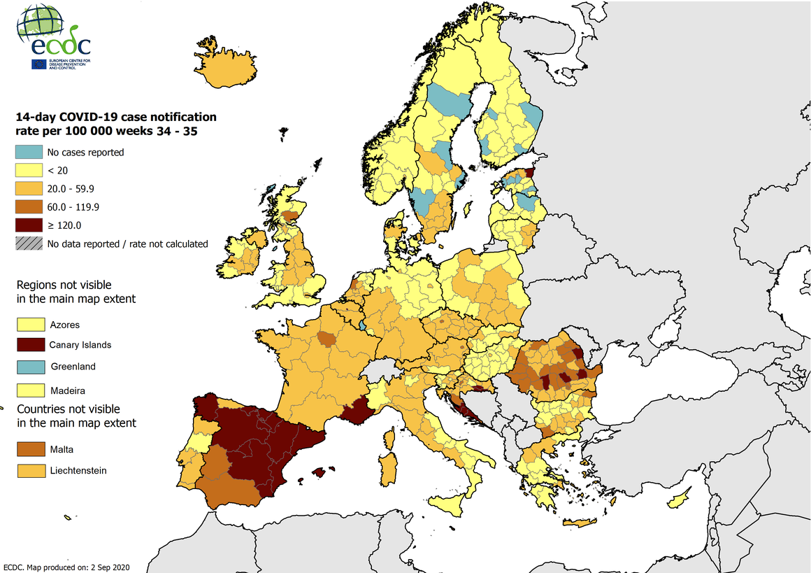 Испания исключает новую изоляцию, даже несмотря на рост числа новых случаев 