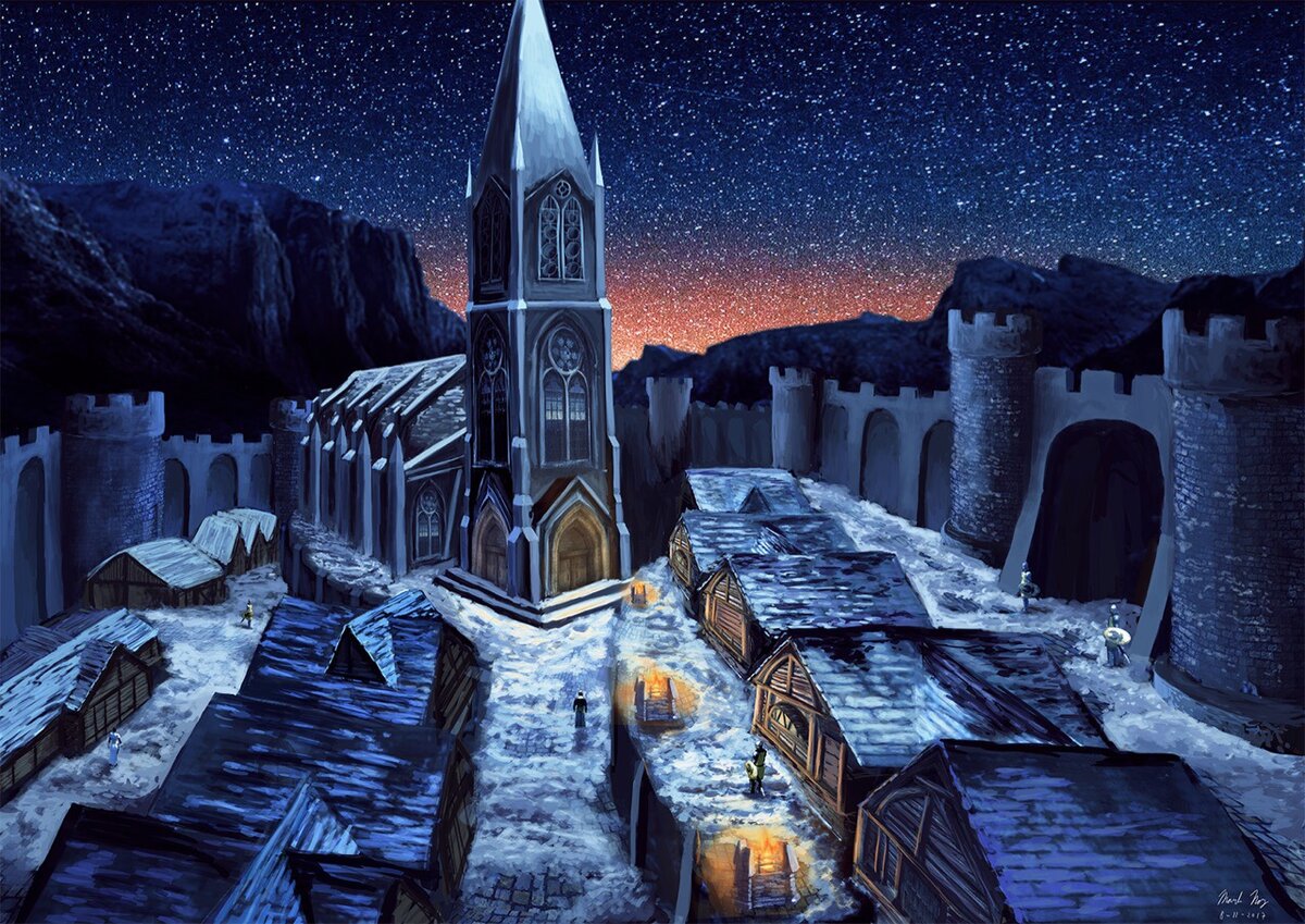 Брума.Северный город на границе с Скайримом в горах Джерол.