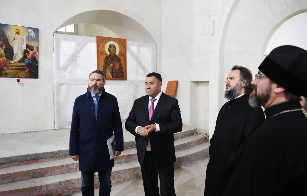 В Твери губернатор и митрополит говорили о Спасо-Преображенском соборе