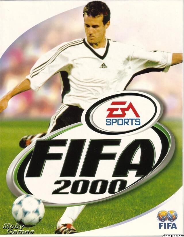 Обложка футбольного симулятора FIFA 2000