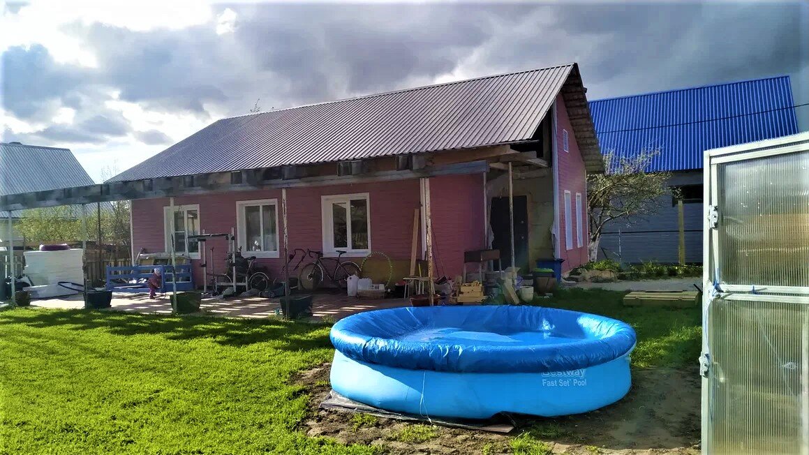 Наш дом в 2020 году. Работы еще море.