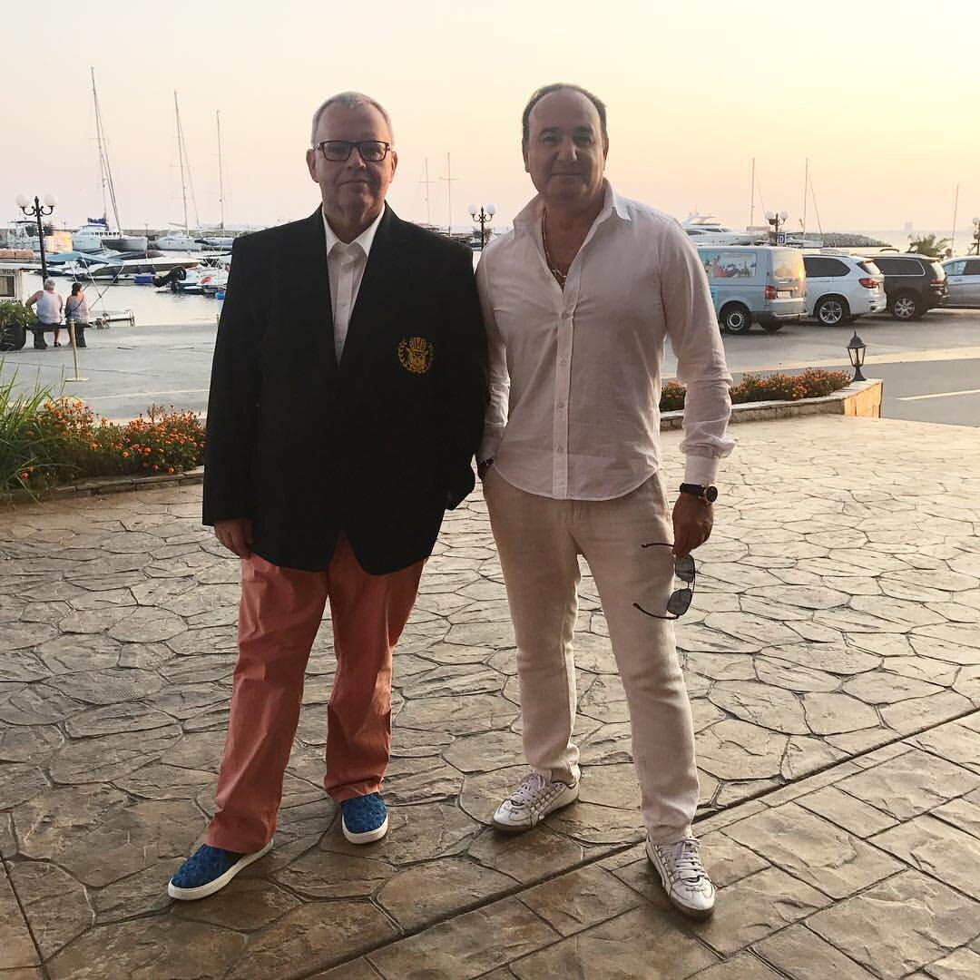 Рушель Блаво и его друг Алексей Блинов 