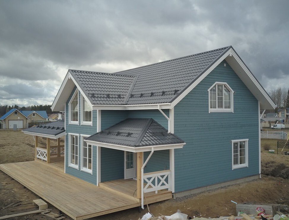 Фотографии построенного дома 