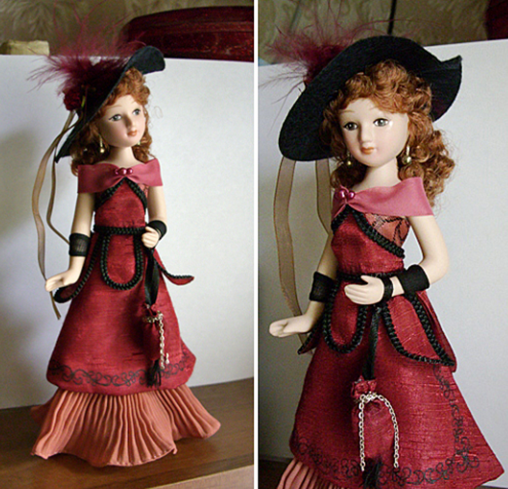 Коллекция кукол дамы эпохи. Фарфоровые куклы из коллекции госпожа Бовари.