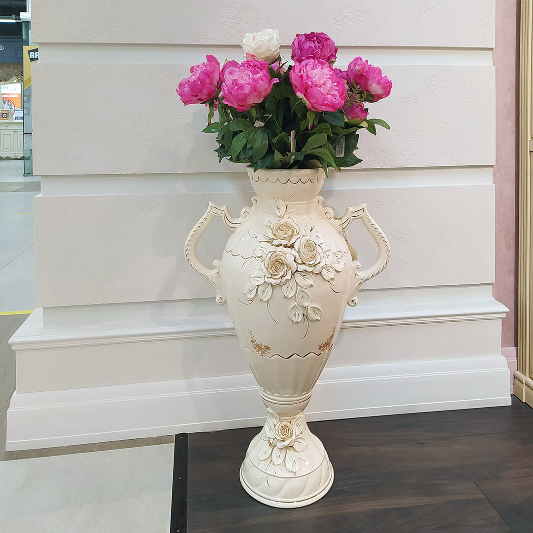 Напольные вазы для цветов — живых и искусственных