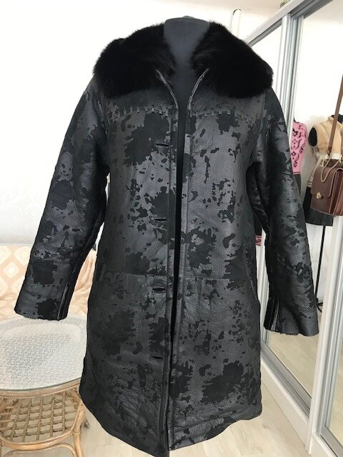 Увеличение размера дубленки. Ателье Ирины Берзиной.