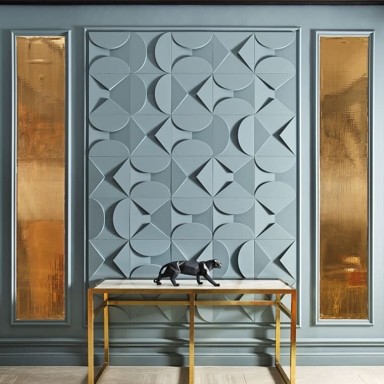 3d-панели, молдинги, плинтусы Orac Decor в интерьере гостиной