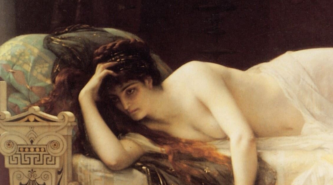 Александр Кабанель. Федра. 1880.  Фрагмент 