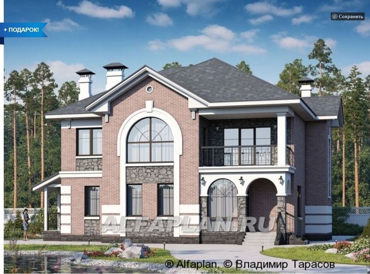 Проект дома 517А «Затерянный рай»,  © Владимир Тарасов