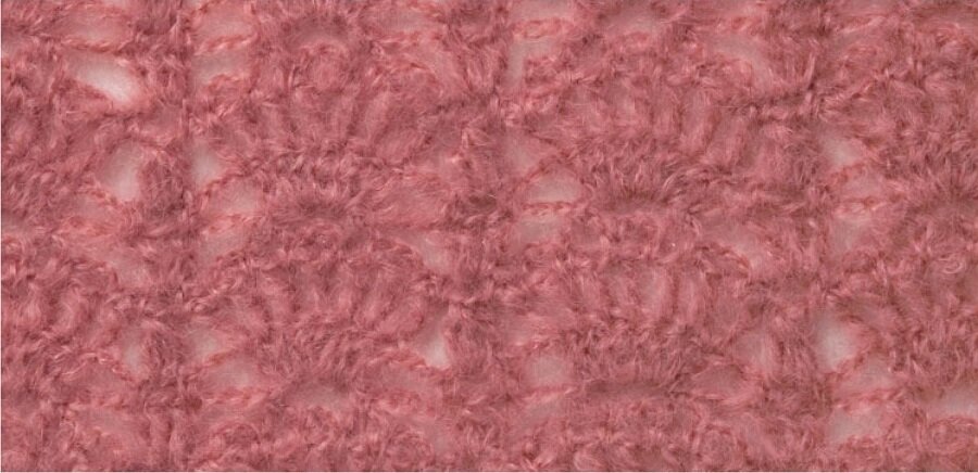 Ажур с ракушками из мохера