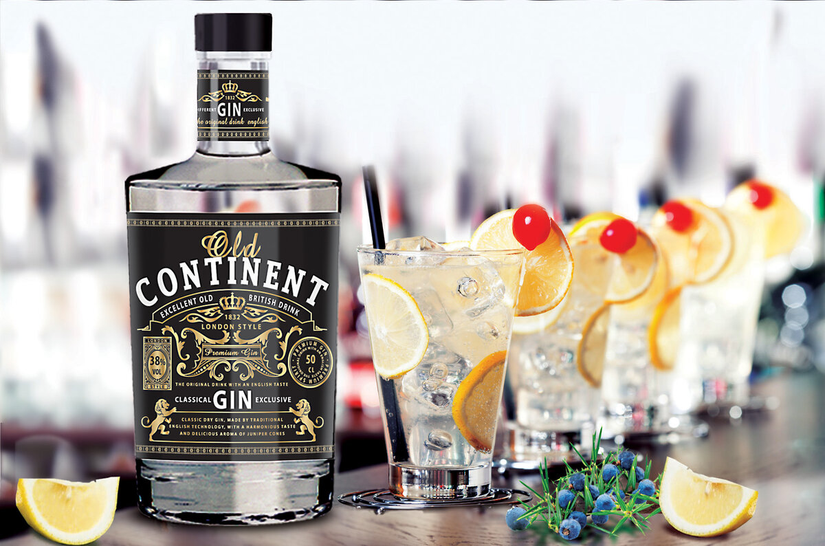 Что означает джин. Continental Gin. Розовый Джин Олд Континент. Джин старый Континент классический. Gintl Джин.