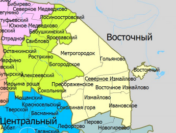 205-й избирательный округ на карте Москвы. Источник: http://mosgorizbirkom.ru