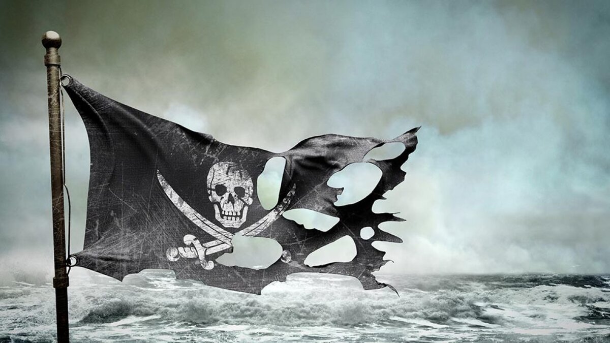 Флаг пиратов из пиратов Карибского моря