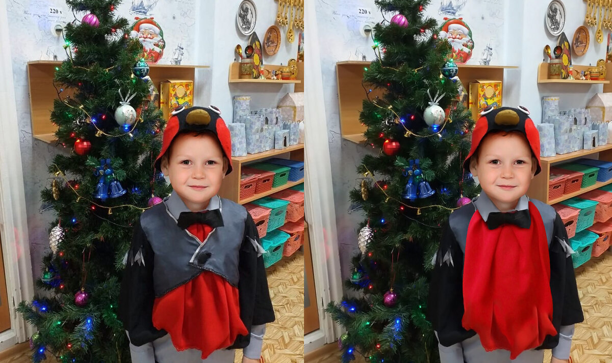 Фото на память. Фото слева - как было, справа - как должно быть.