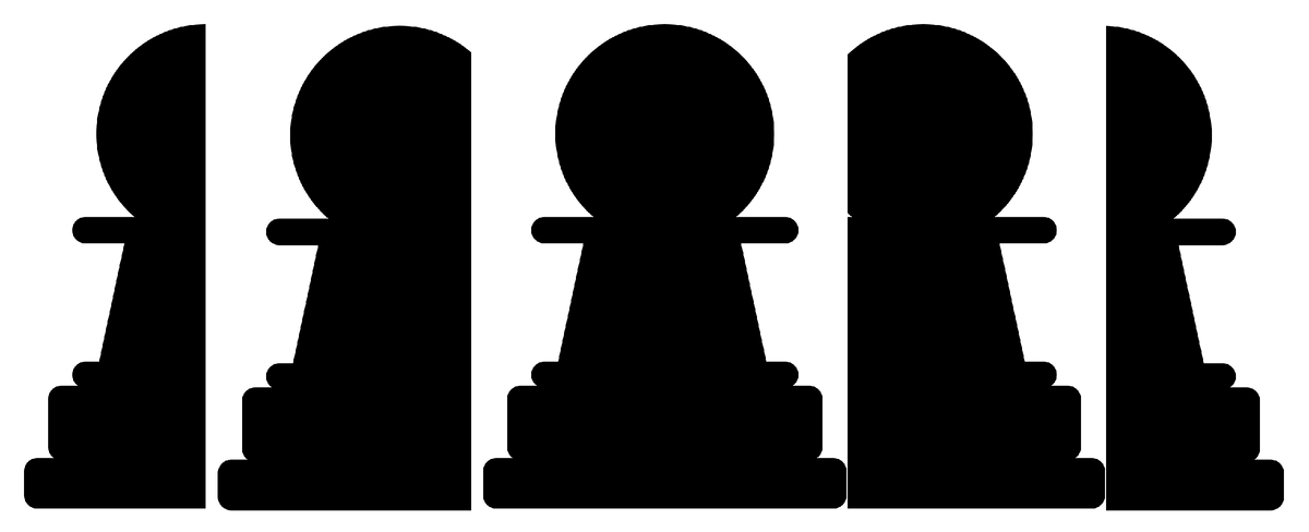 Пешка. Коллаж.  Источник -изображение Clker-Free-Vector-Images с сайта Pixabay 